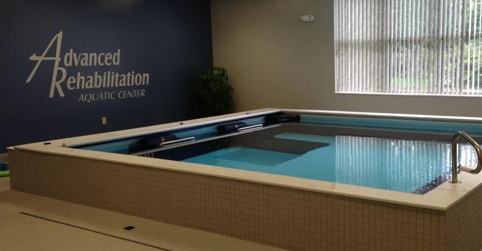 Hydrotherapy pool in a modern wellness center in the UAE